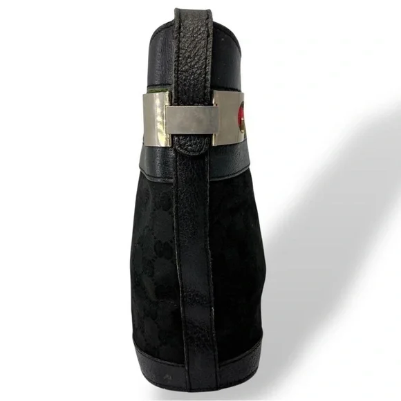 Gucci Black Shoulder Bag with Red and Green Accents - Picture 2 of 16